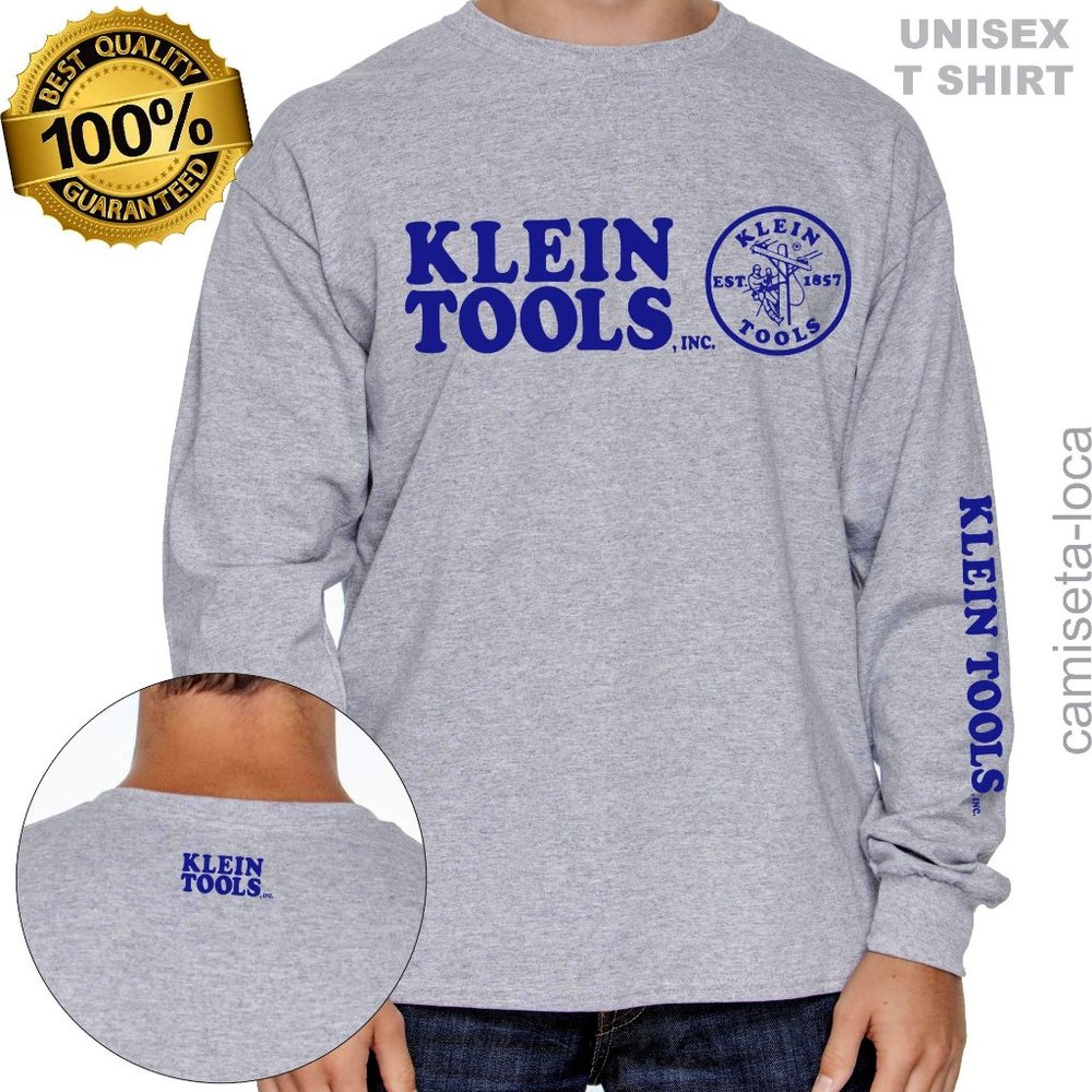 KLEIN TOOLS LOGO ENTERO LONG SLEEVE  T-SHIRT - BRAND NEW CLOTHING 2022 -USA